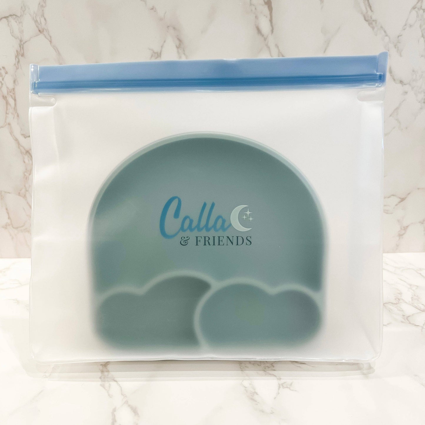 You Are My Sunshine Rainbow Plate: Powder Blue