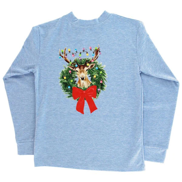 Christmas Buck LS Tee