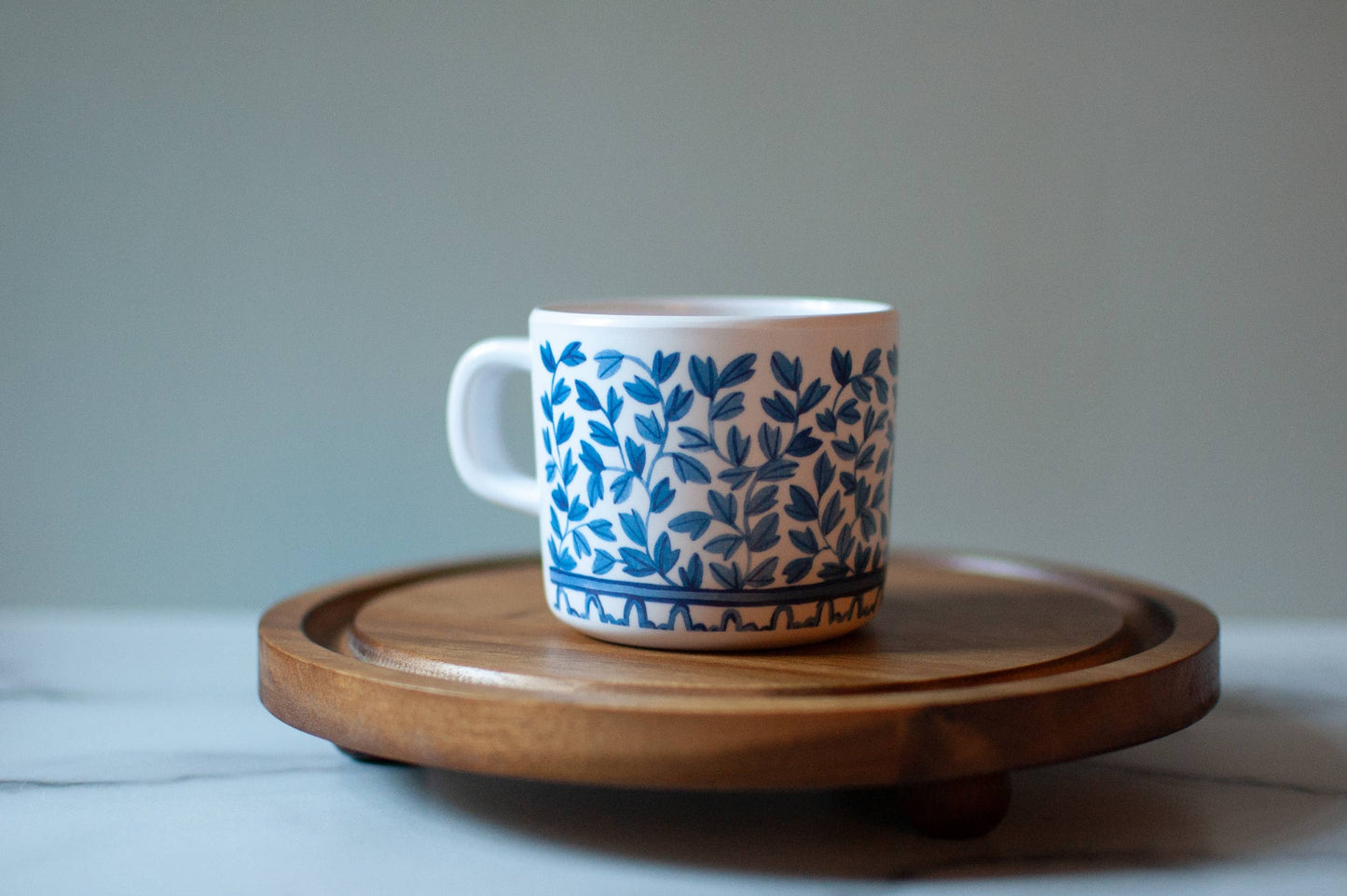 Blue and White Sippy Cup