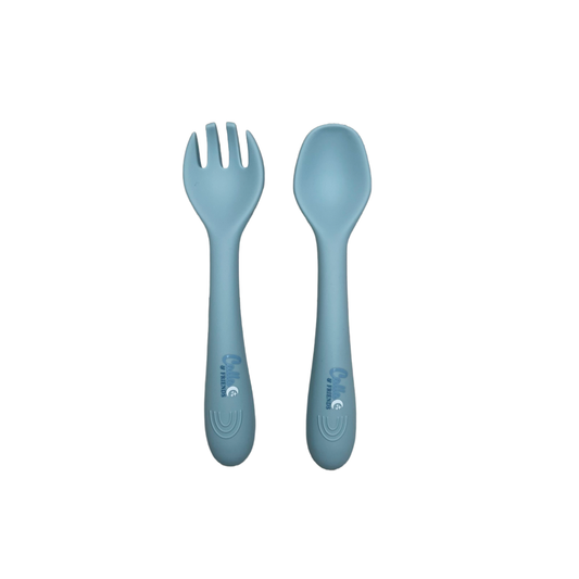 My First Silicone Utensils: Powder Blue