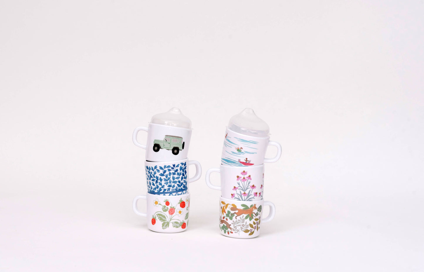 Blue and White Sippy Cup