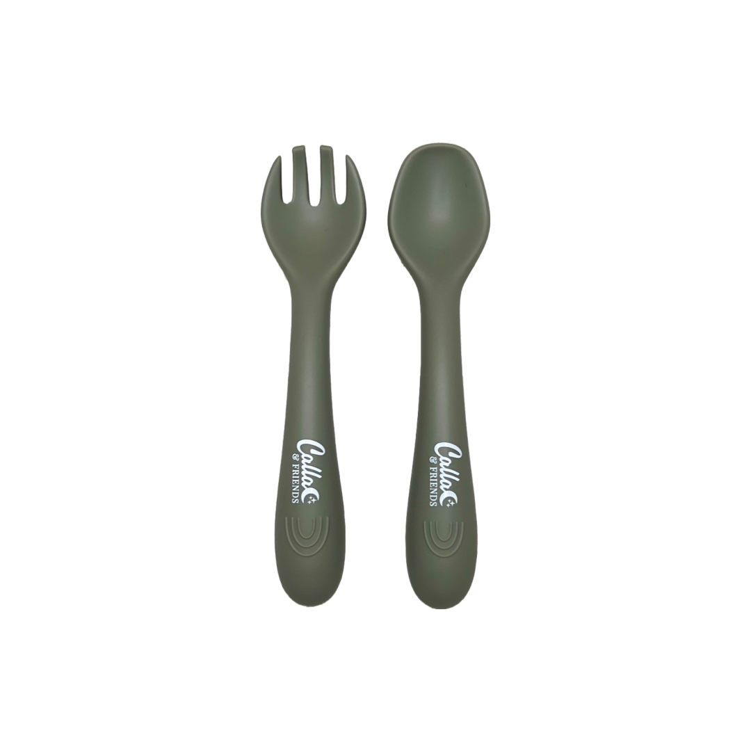 My First Silicone Utensils: Spring Green