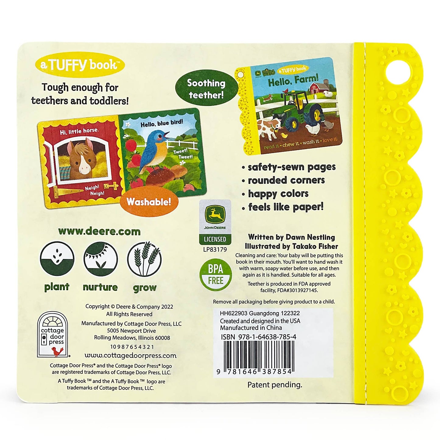 John Deere Kids Hello, Farm! (Tuffy Teether Indestructible)