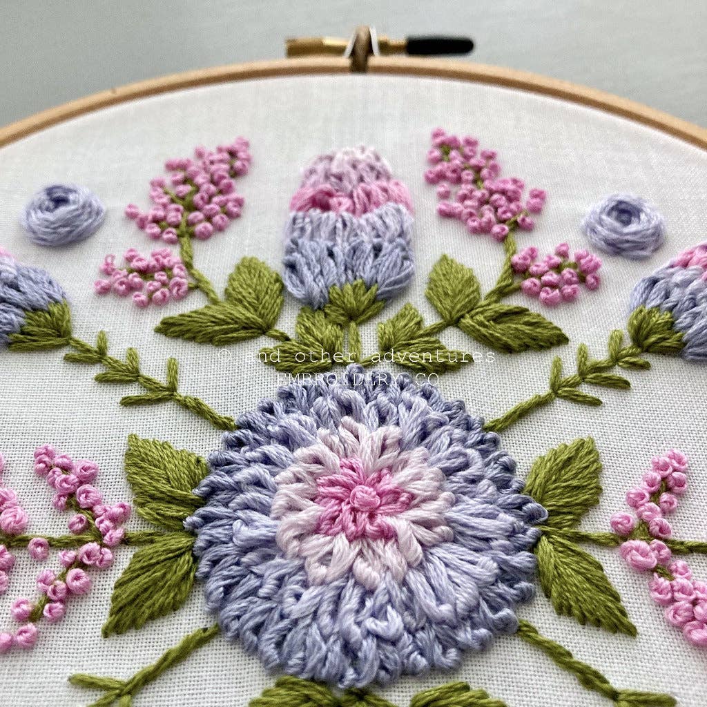 Intermediate Embroidery Kit - Evermore Pink