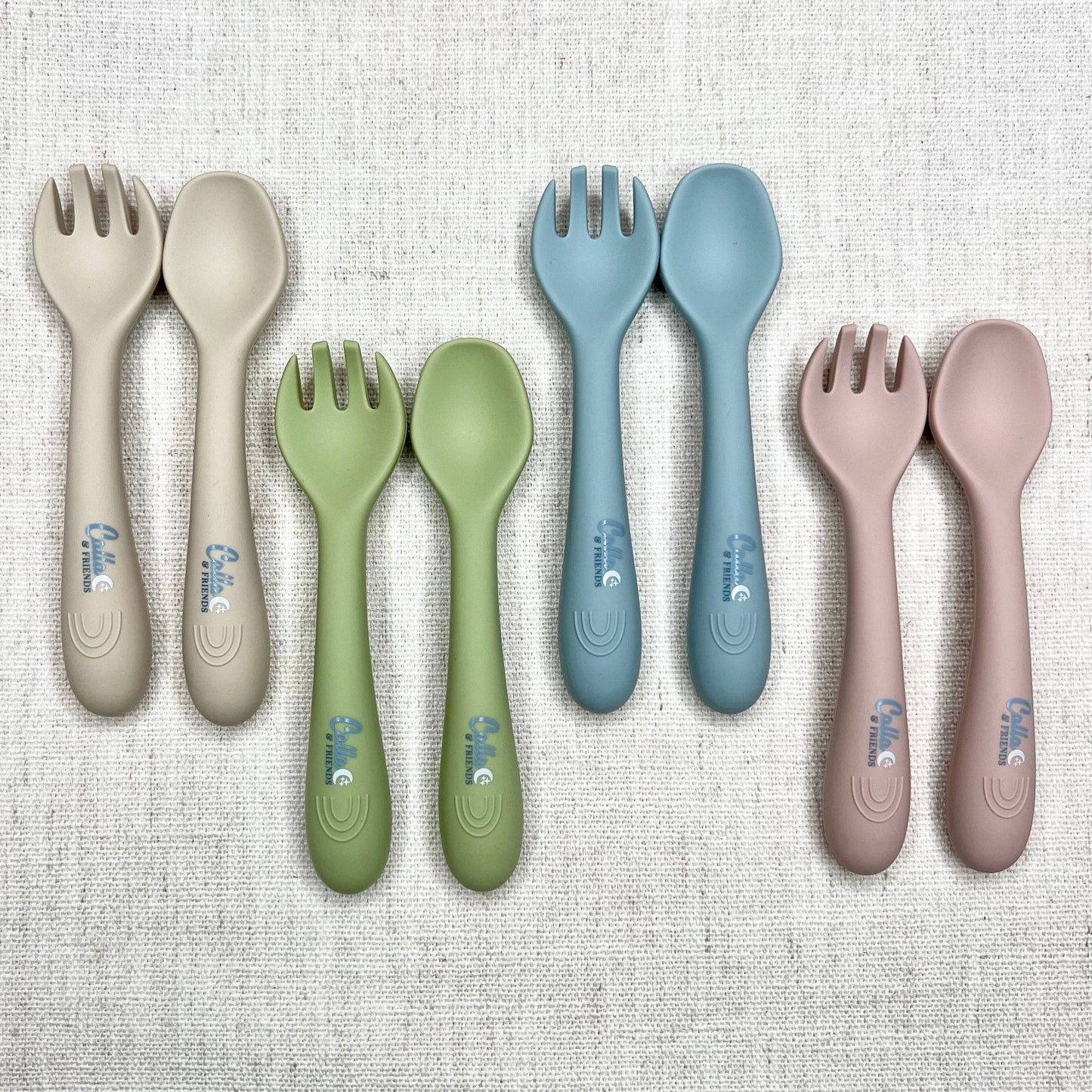 My First Silicone Utensils: Petal Pink