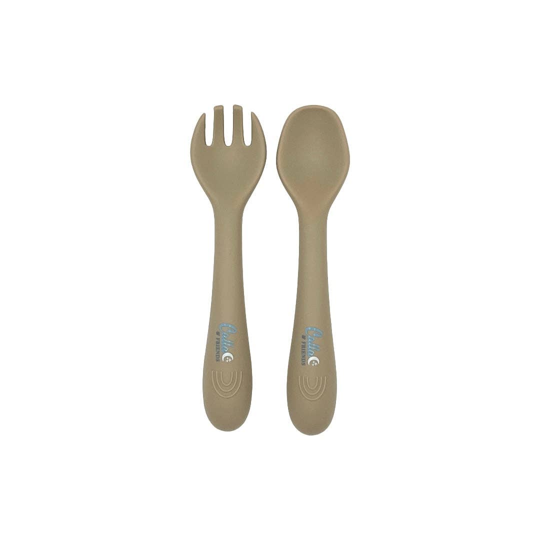 My First Silicone Utensils: Powder Blue