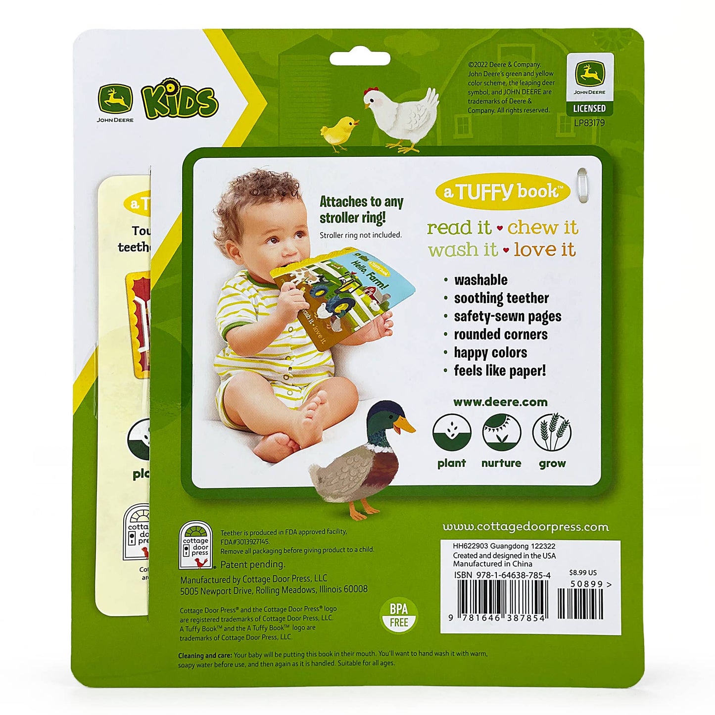 John Deere Kids Hello, Farm! (Tuffy Teether Indestructible)