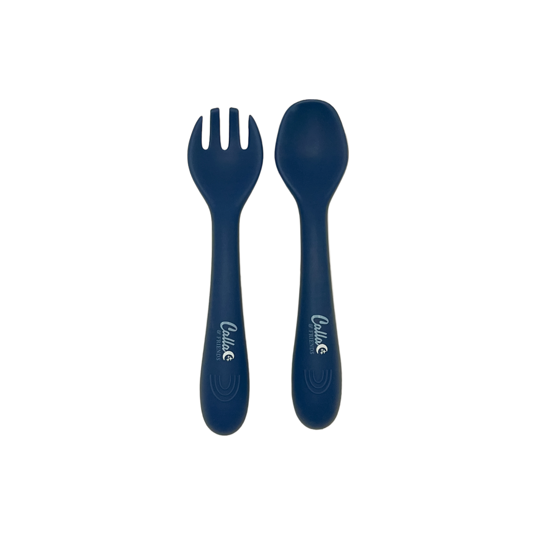 My First Silicone Utensils: Powder Blue