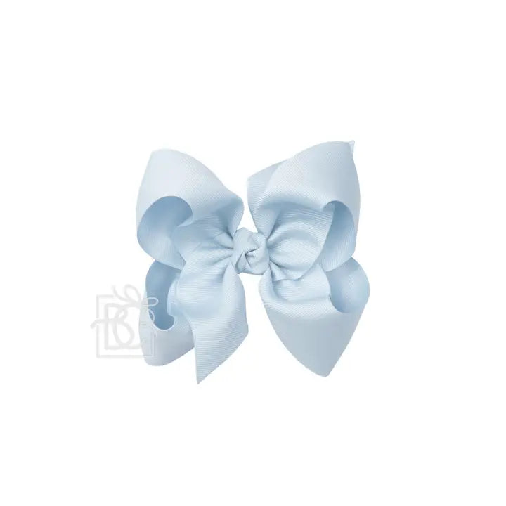 SIGNATURE GROSGRAIN BOW ON CLIP: 5.5"