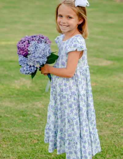 Bloomstruck Hydrangea Maxi Dress