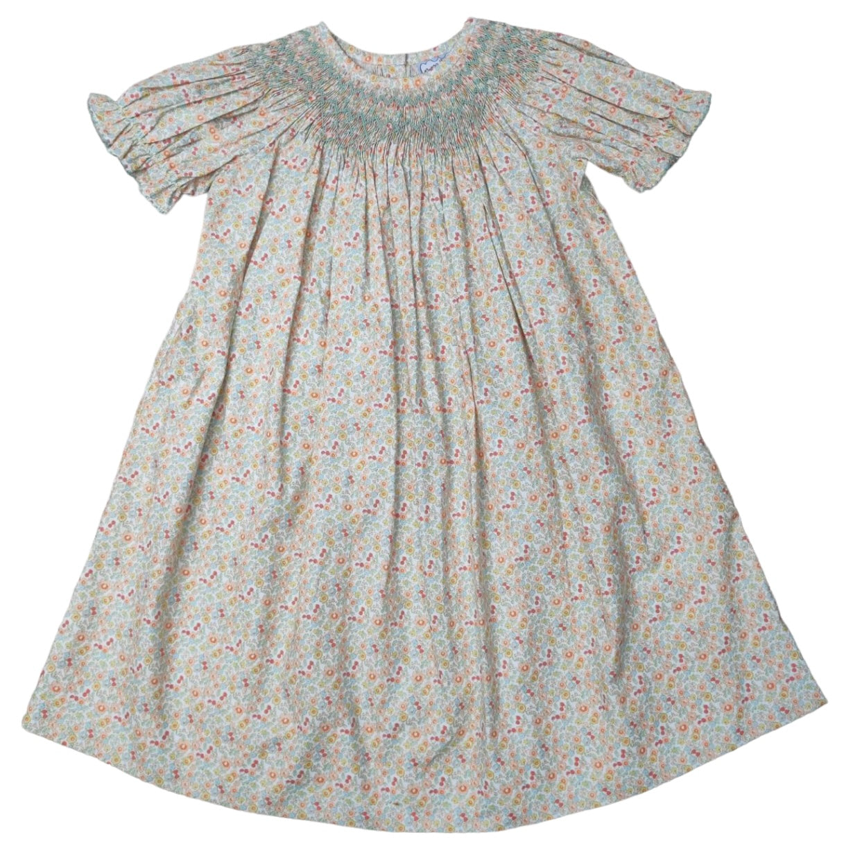 Ditsy Floral Smocked Geo Bishop