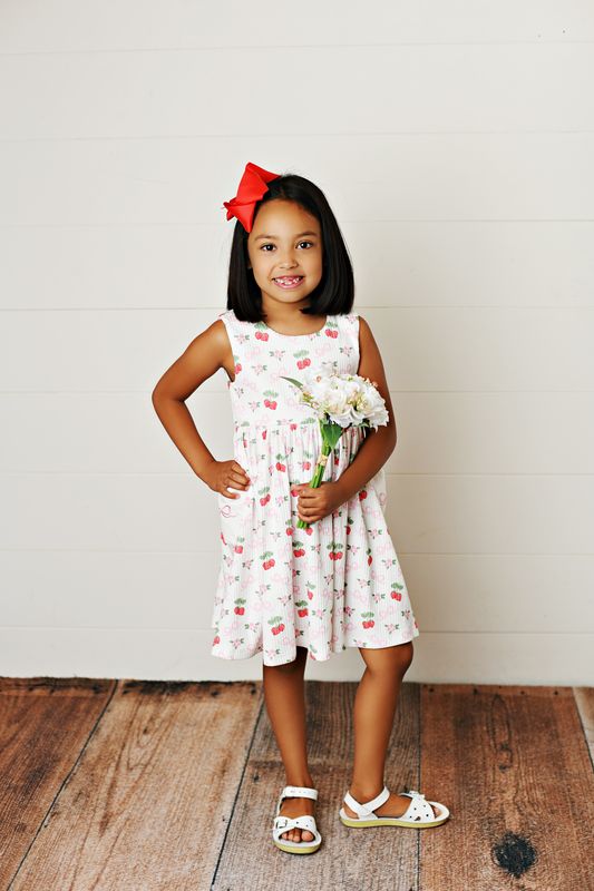 Strawberry Ribbed Dress