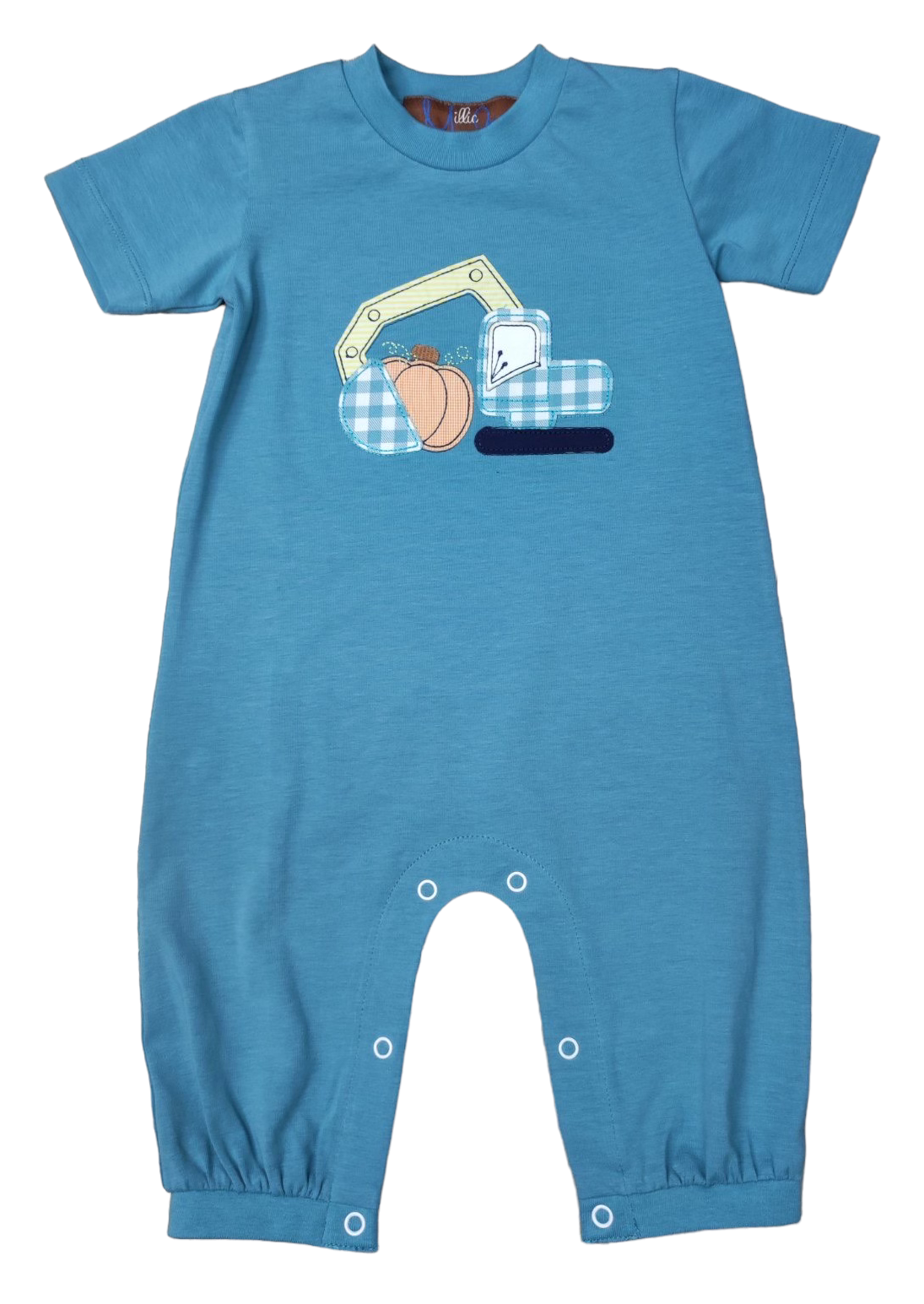 Pumpkin Applique Boys Romper