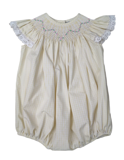 Yellow Gingham Geo Bubble