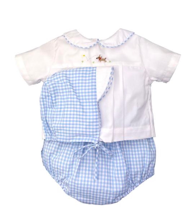 Puppy Diaper and Bonnet Set