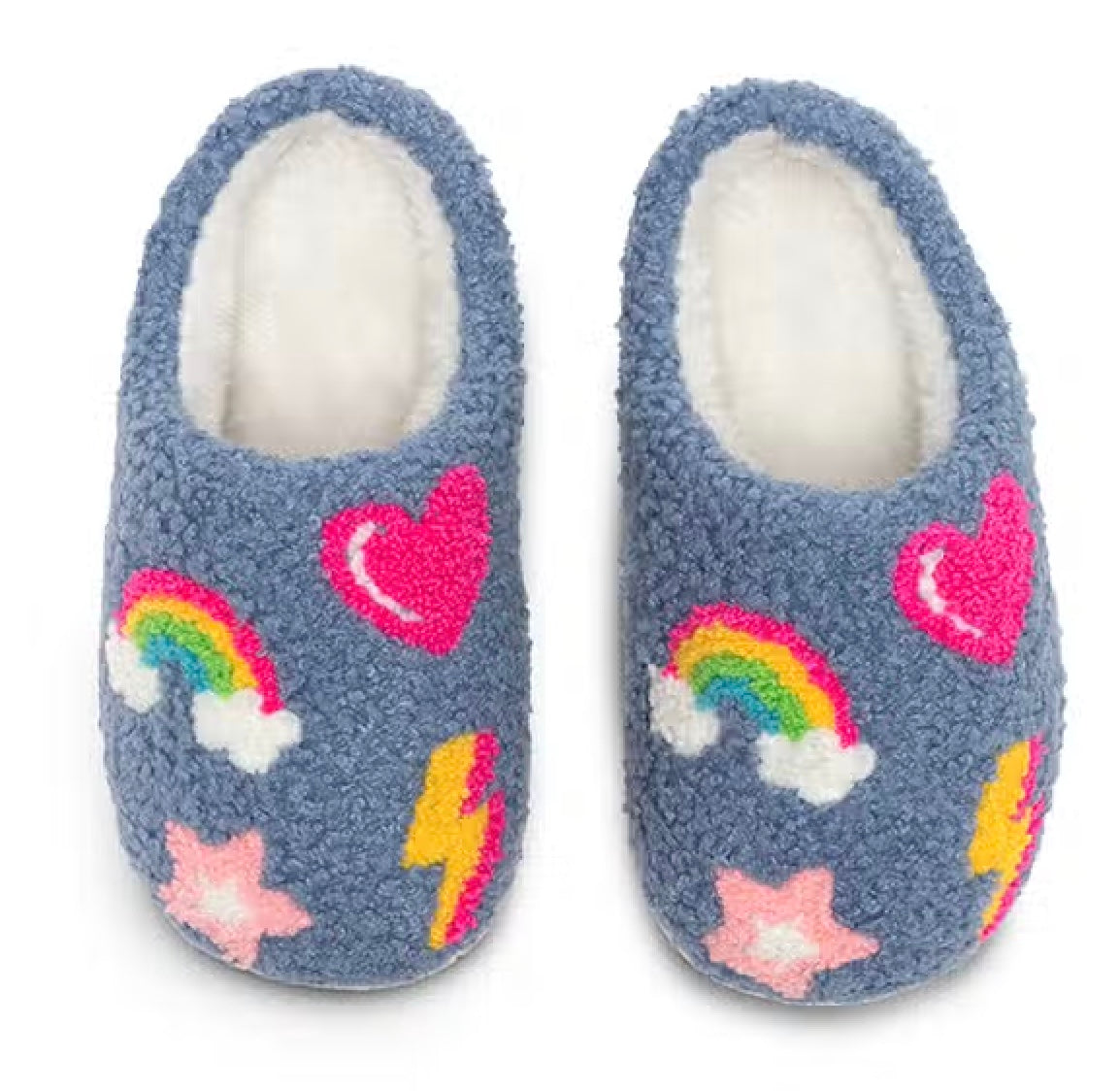 Kids denim slippers