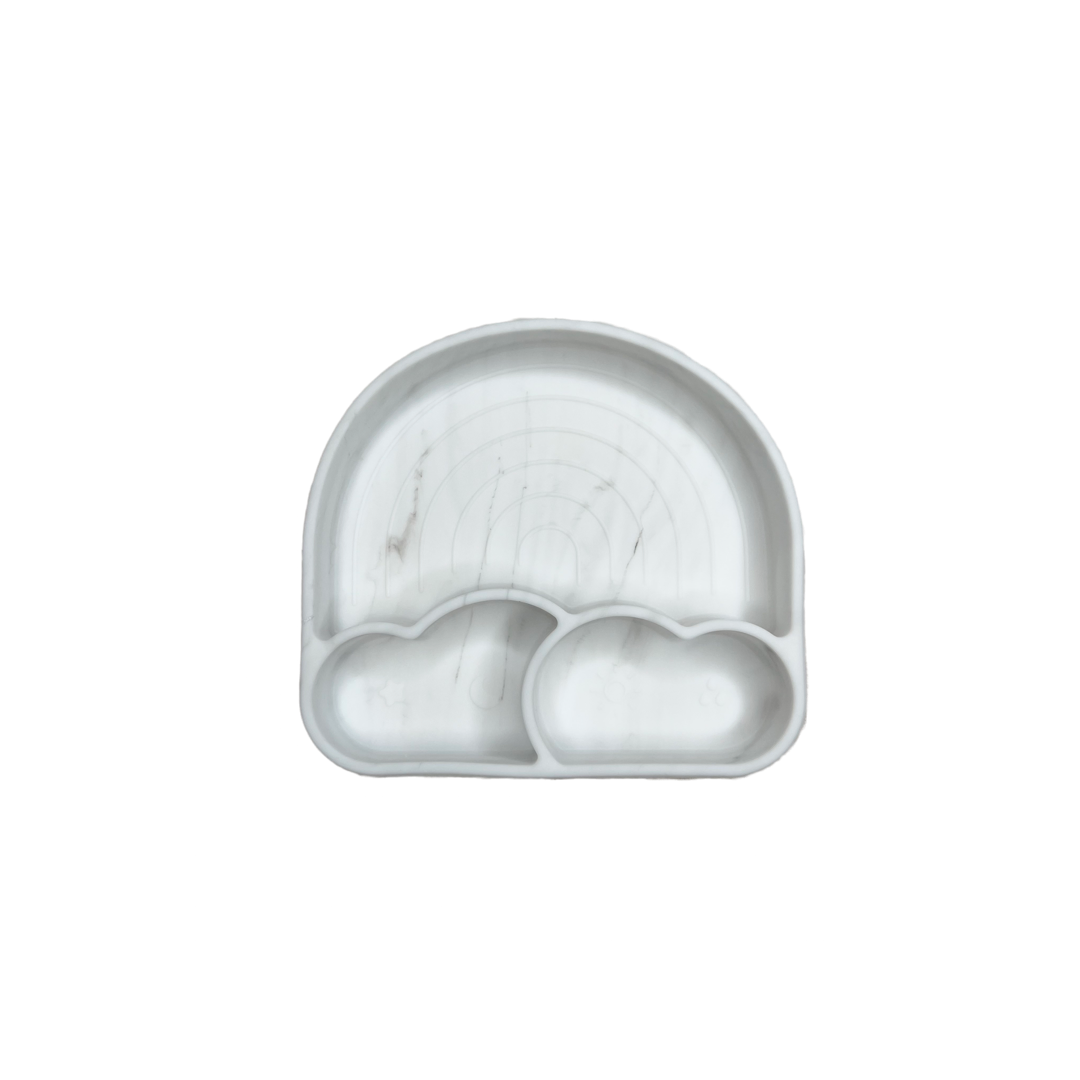 You Are My Sunshine Rainbow Plate: Powder Blue