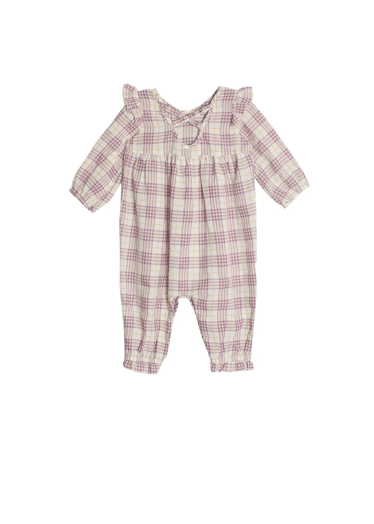 Periwinkle Plaid Romper