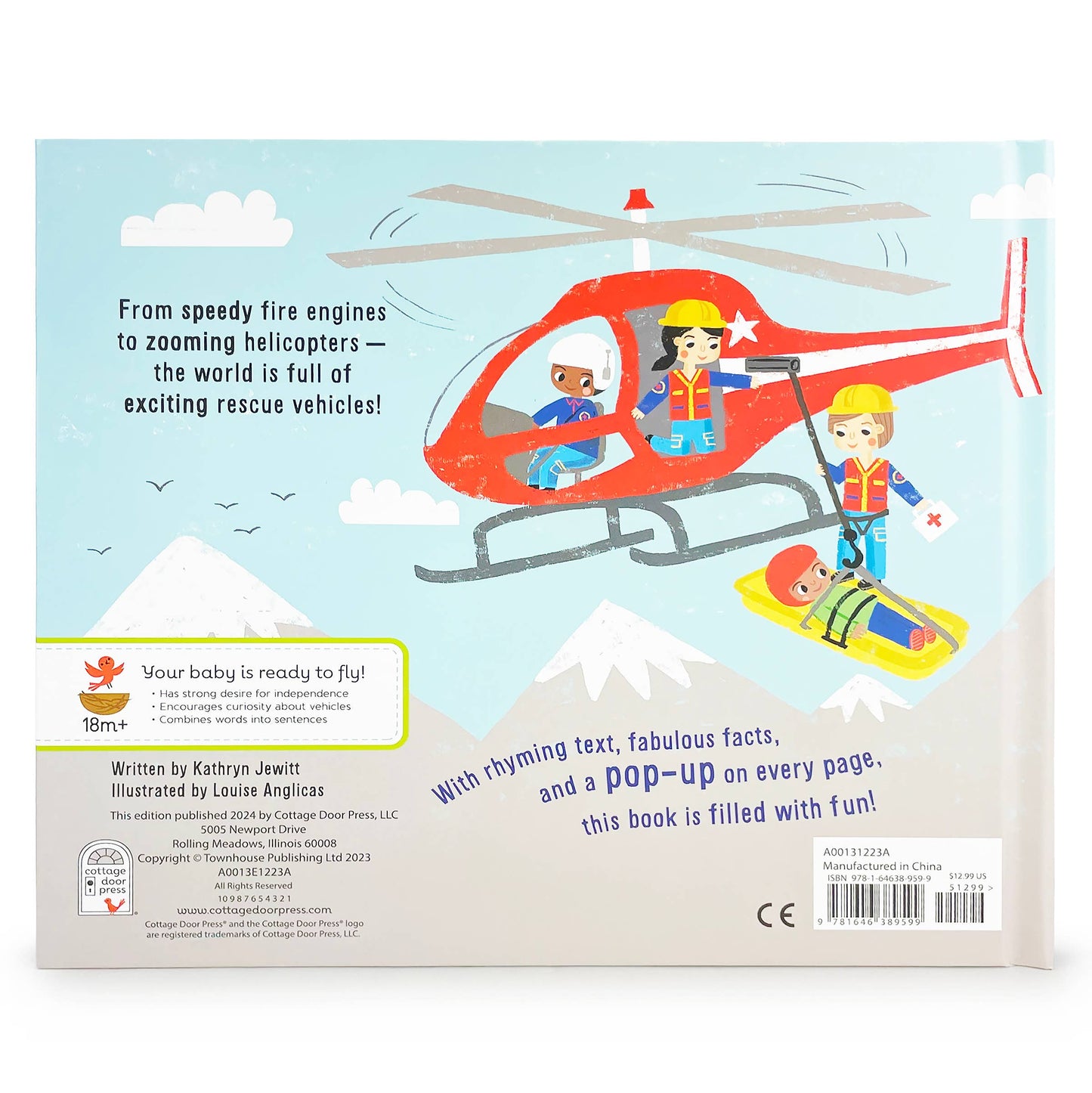 Pop-Up Rescue Vehicles Interactive Board Book