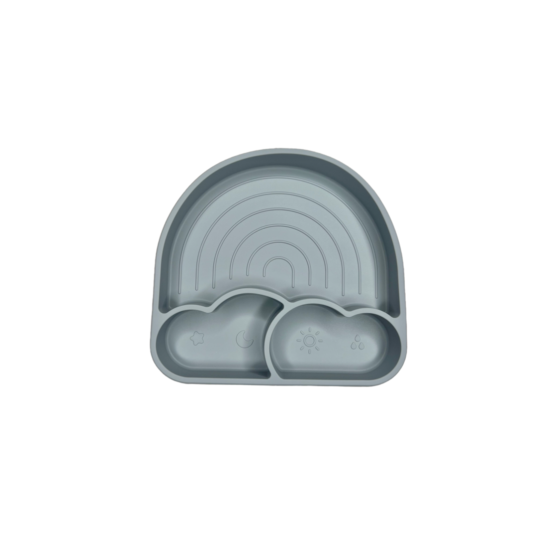 You Are My Sunshine Rainbow Plate: Powder Blue