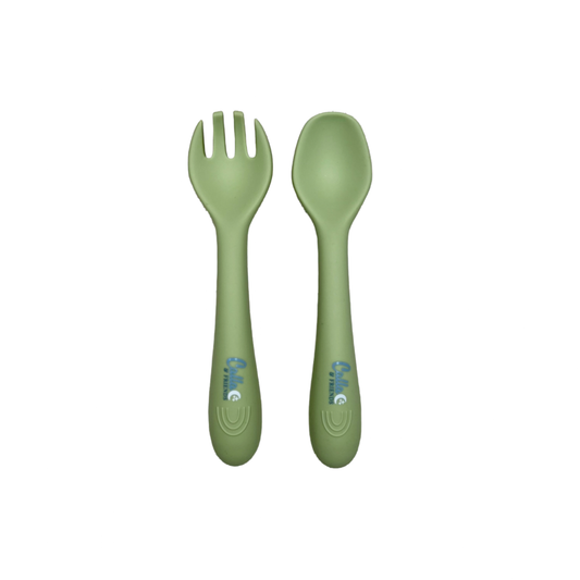 My First Silicone Utensils: Spring Green