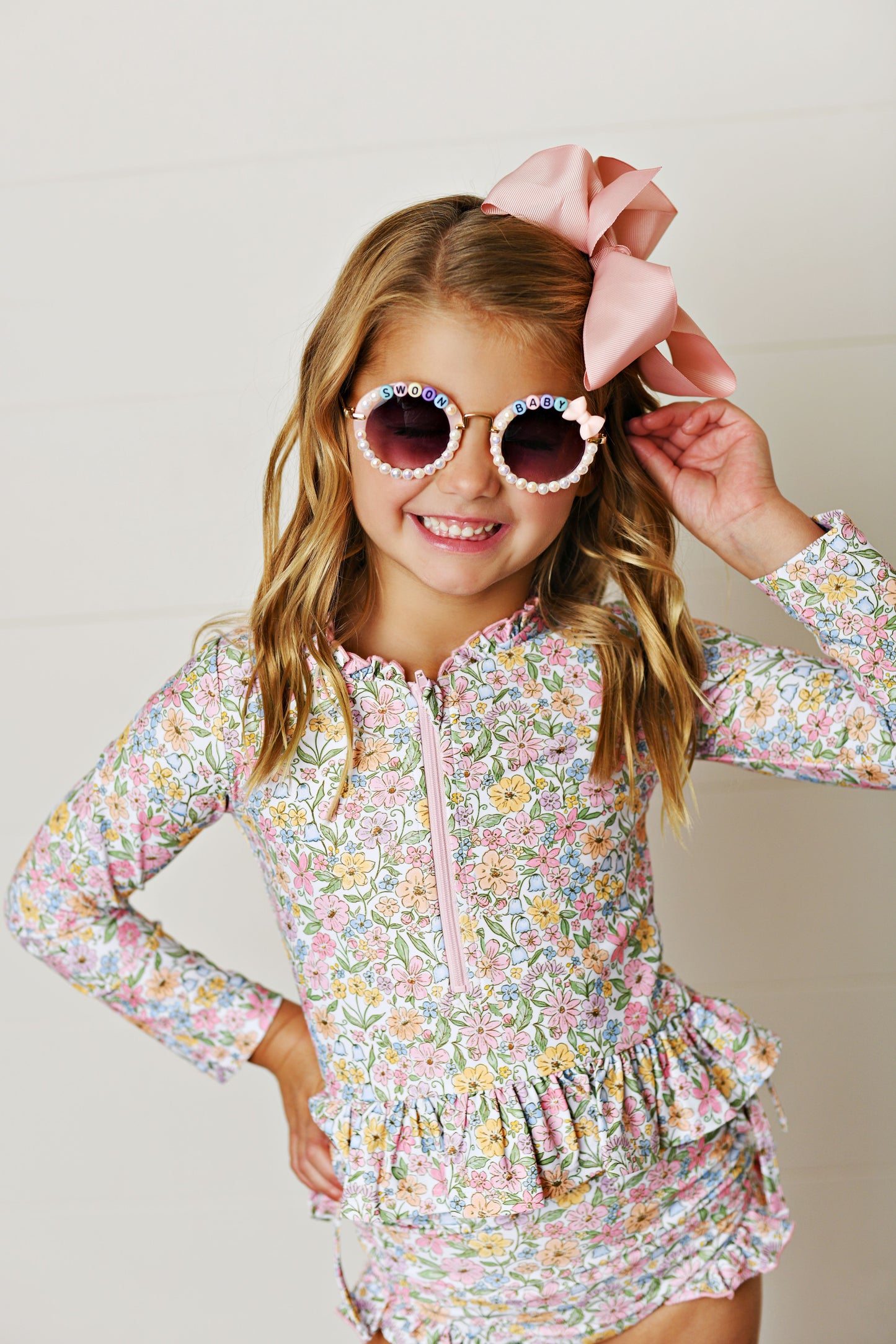 Faded Floral 2 PC Swim