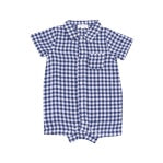 Navy Gingham Shortie