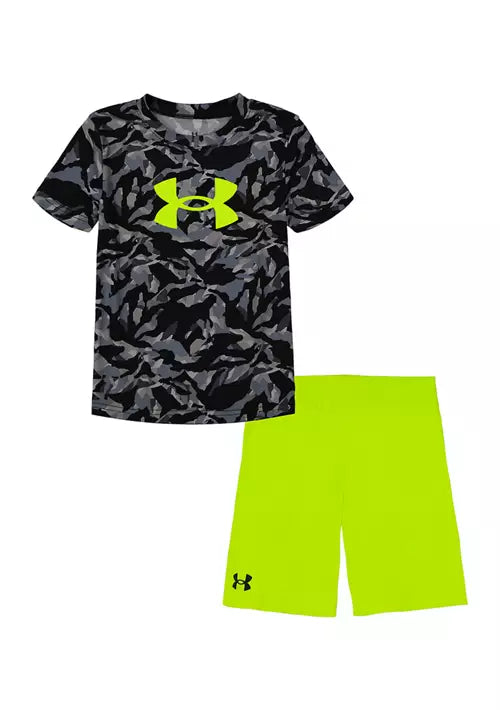 Neon Green Camo Set
