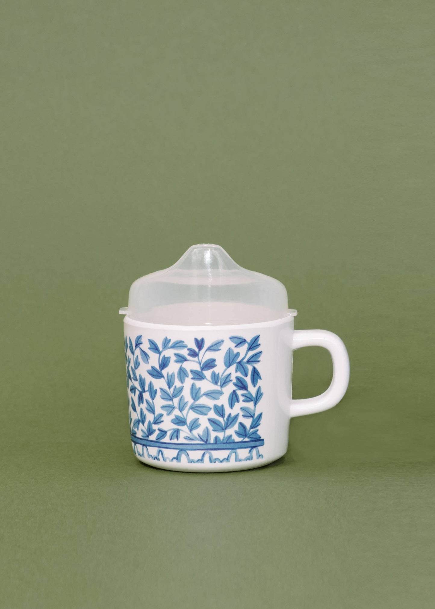 Blue and White Sippy Cup