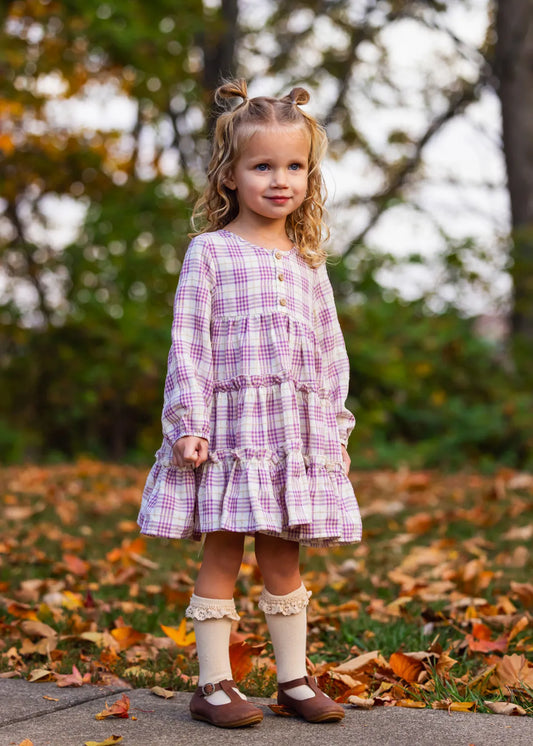 Periwinkle Plaid Dress