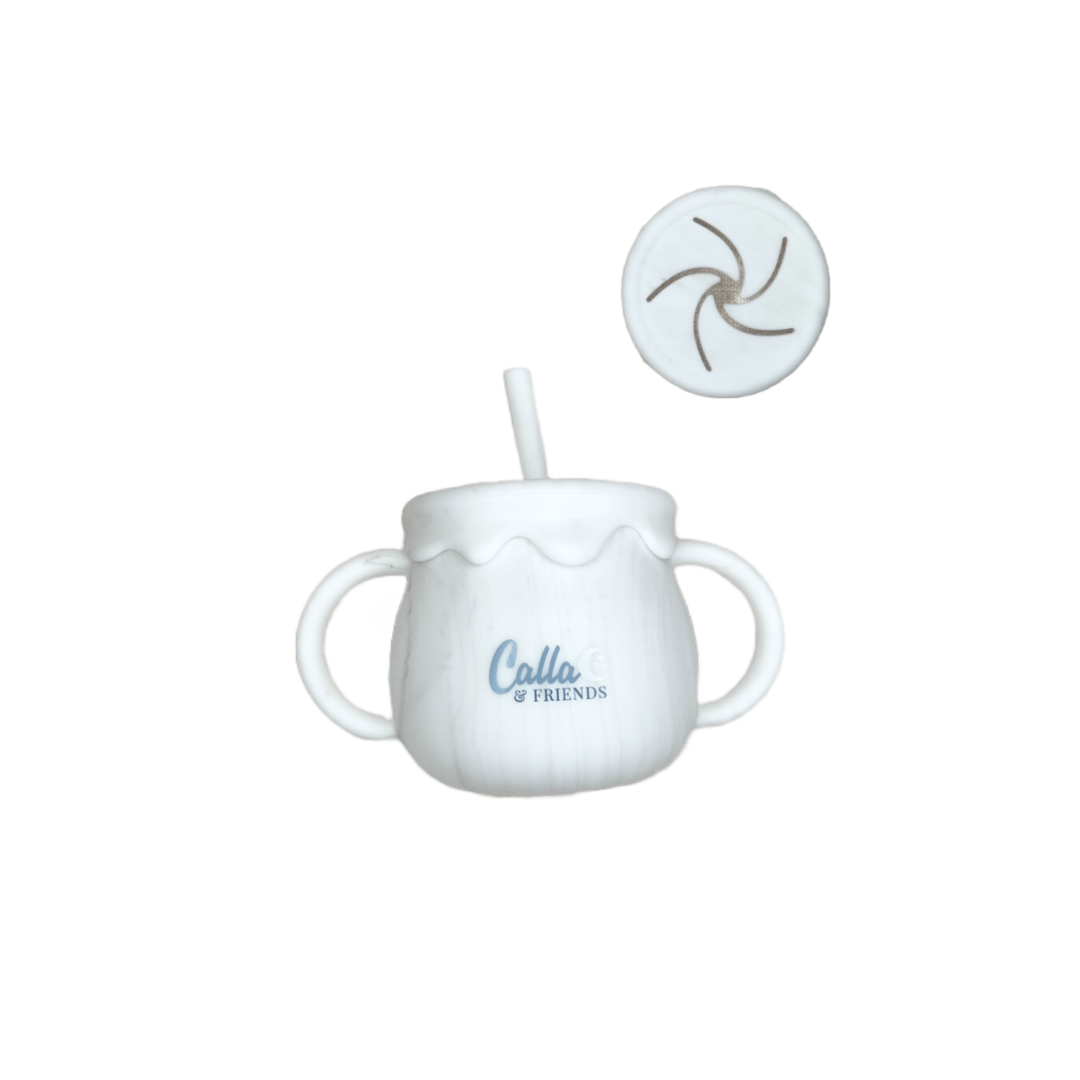 You Are My Sunshine 3-in-1 Straw Snack Cup: Powder Blue