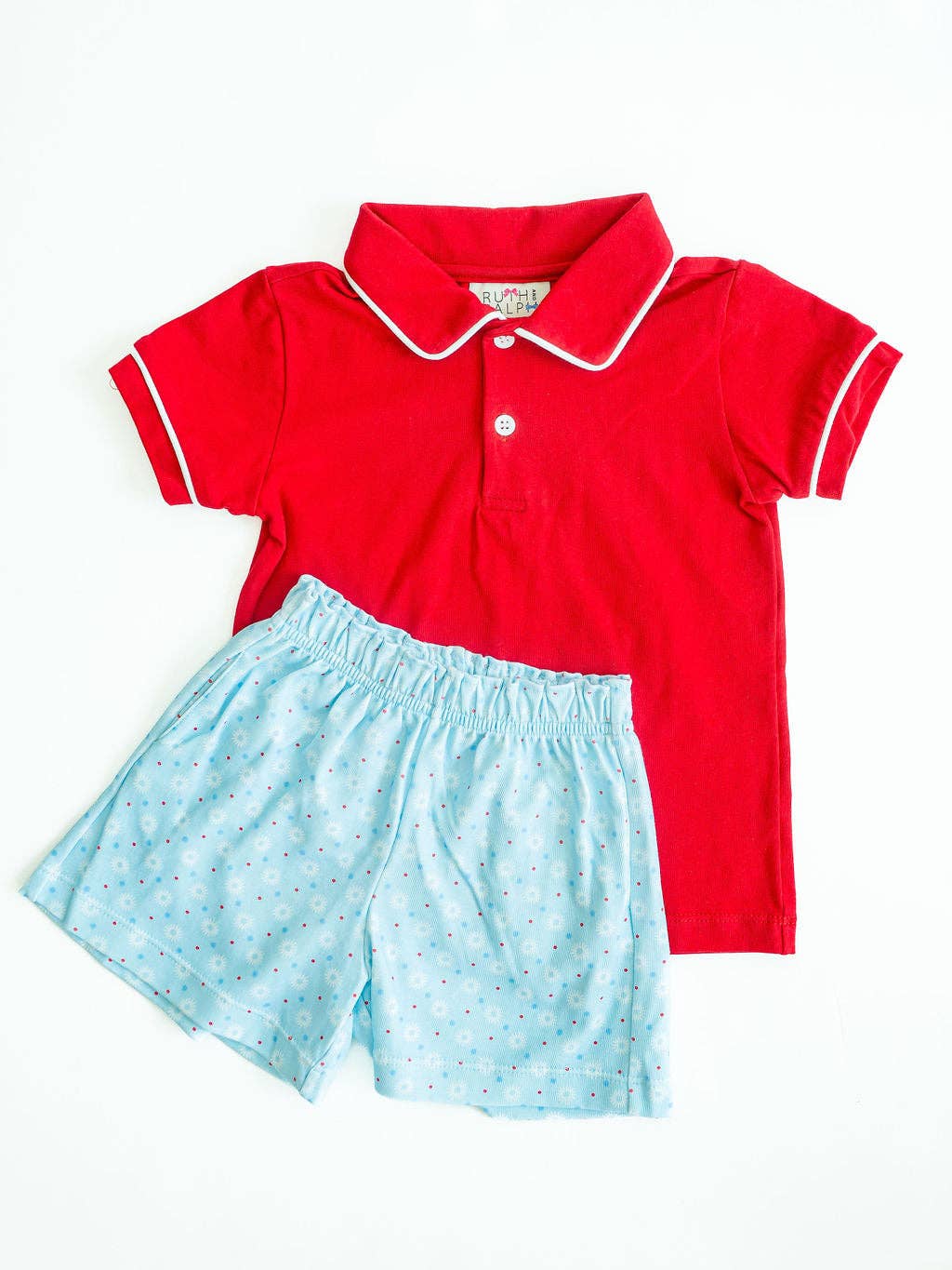 Starburst Pima Cotton Shep Polo/Shorts Set