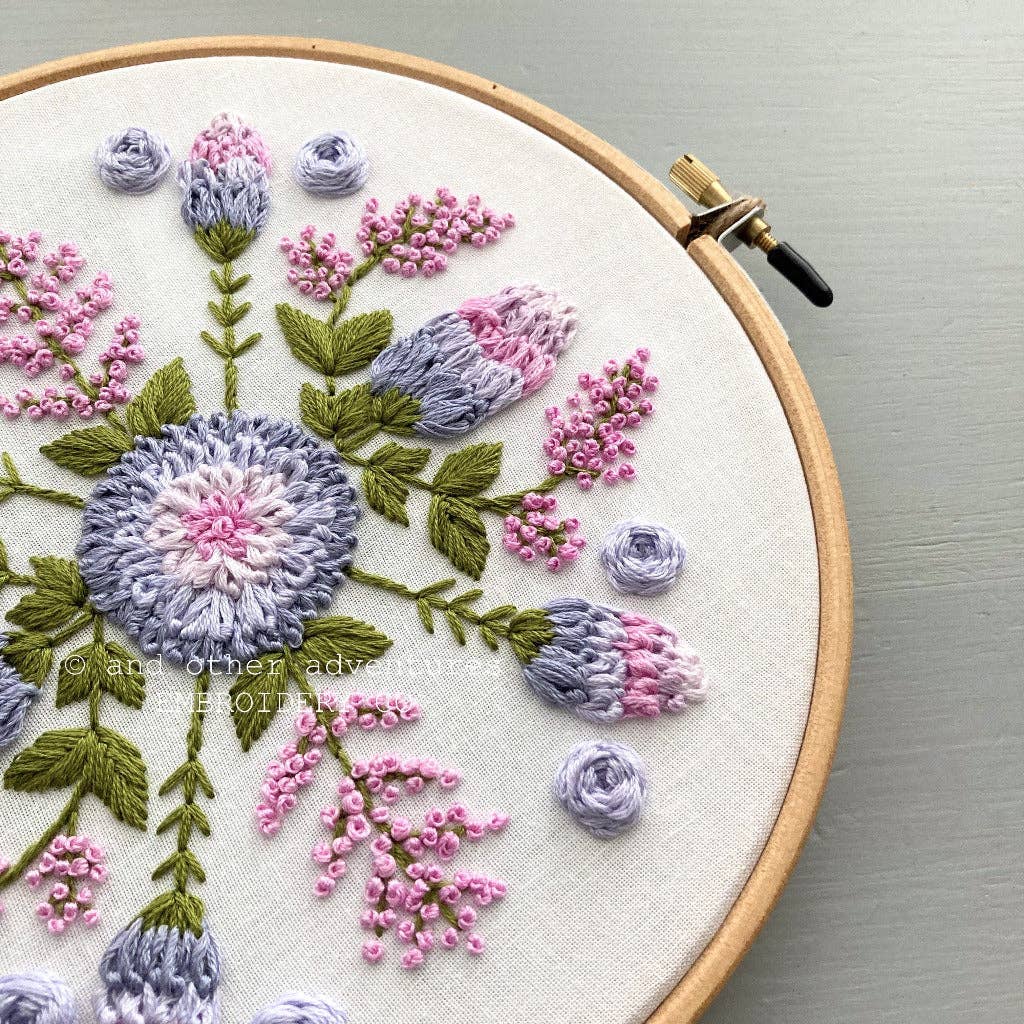 Intermediate Embroidery Kit - Evermore Pink
