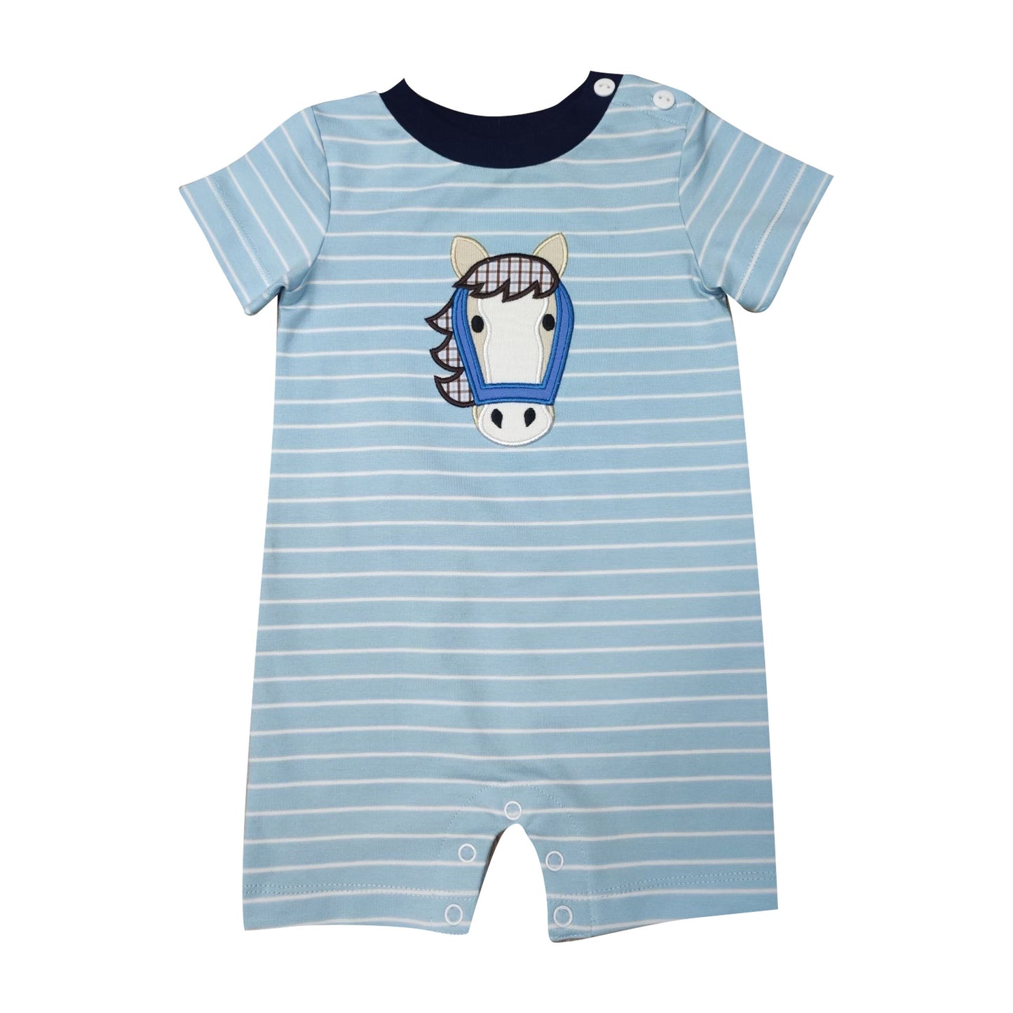 Horse Boys Romper