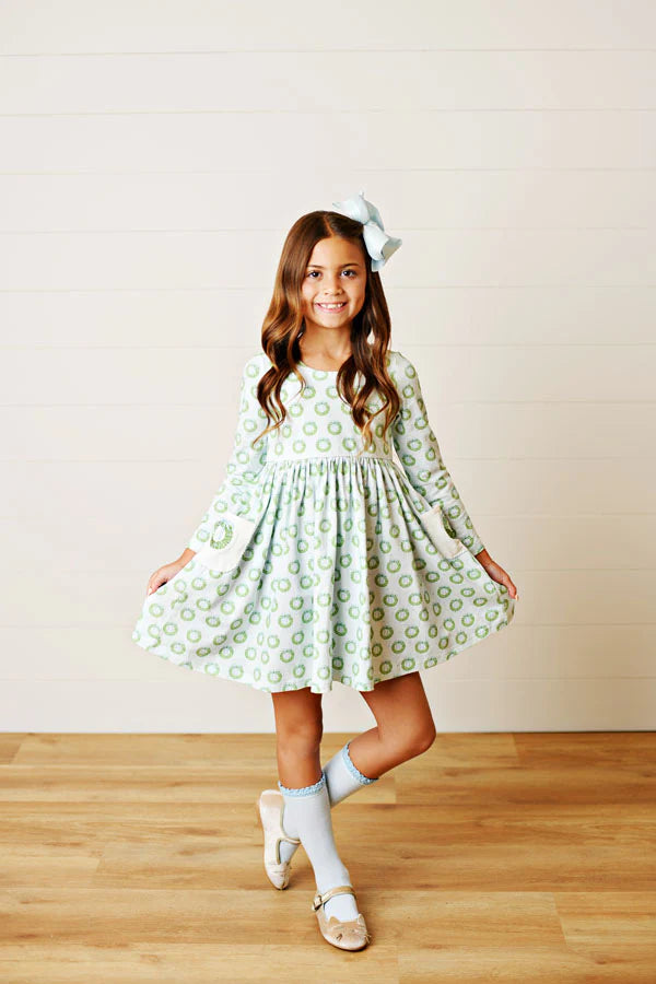 Wreath Pocket Dress