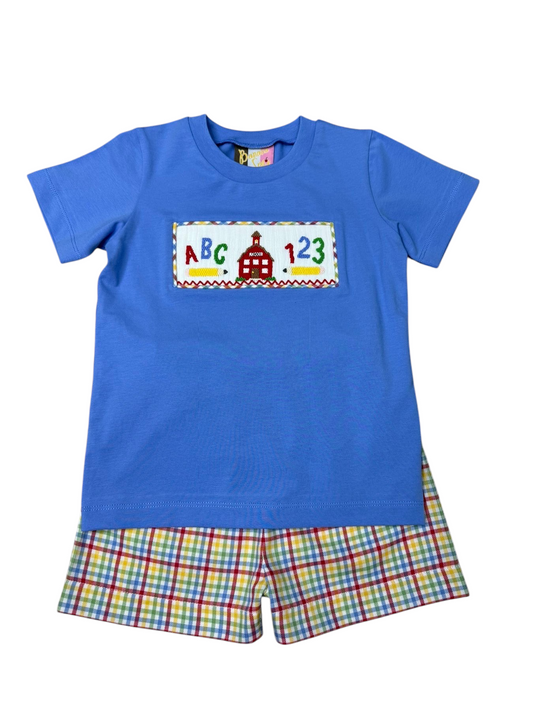 School Days Boys Short Set