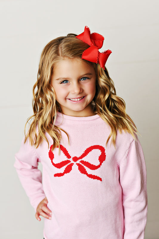 Red Bow Sweater