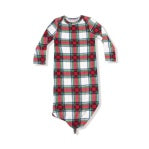 Holiday Plaid Knotted Gown