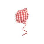 Gingham Ruffle Bonnet