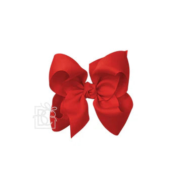 SIGNATURE GROSGRAIN BOW ON CLIP: 5.5"