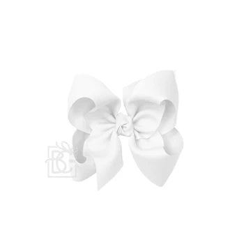 SIGNATURE GROSGRAIN BOW ON CLIP: 5.5"