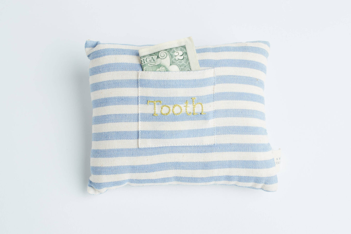 Handwoven Striped Tooth Fairy Pillow